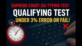 Supreme Court JCA Typing Test: Qualification Achieved | AR Typing Platform for Govt. Exams  2025