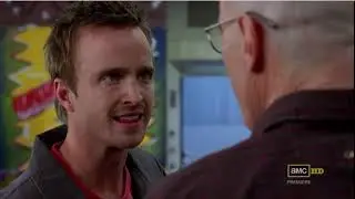Breaking Bad - Jesse throws a glass beaker at Walt