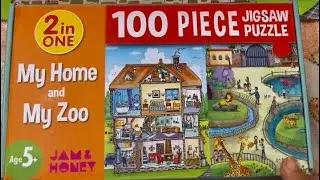 100 PIECE JIGSAW PUZZLE- MY HOME & MY ZOO (5 YEARS +)