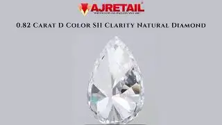 0.82 Carat D Color SI1 Clarity Natural Diamond #naturaldiamonds #ajretail
