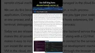 Experience VS Code Server