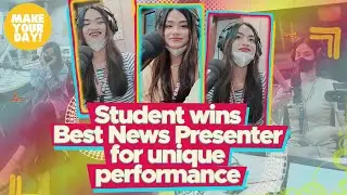 Student wins Best News Presenter for unique performance | Make Your Day