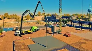 Observatory Construction #2 Foundation Concrete (Timelapse) - Construction Simulator 2022 USA
