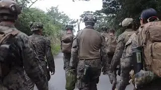 US Marine Survival Training at Camp Gonsalves Jungle Warfare Center, Japan