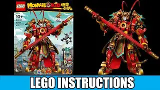 LEGO Instructions: How to Build LEGO Monkey King Warrior Mech - 80012 (LEGO MONKIE KID)