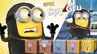 Minion Rush Spy Gru Level Up Costume minion top bananas room collected robonanas gameplay