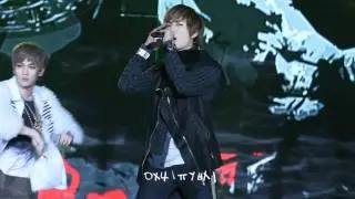 [HD/FANCAM] 111231 SHINee Onew- Lucifer (rock vers.) + 