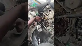 bike engine repairing #shorts #youtubeshorts #bike