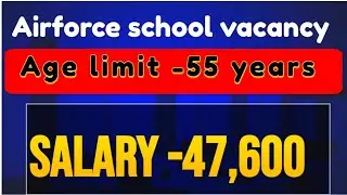 ✈️ Delhi Airforce School Vacancy🪂 #Physics#English#Maths Teacher Job #Delhi  Ncr शिक्षक भर्ती
