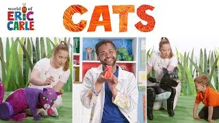 CATS | Meet the Cat Puppets / Clay Cat Craft for Kids | ERIC CARLE