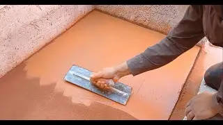 Como hacer un piso pulido de cemento con COLOR
