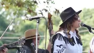 Ruby Leigh and George Portz with the friends of bluegrass