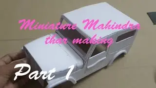 Mahindra thar miniature making detailed video| Saran's tech | Malayalam | @Saranstech