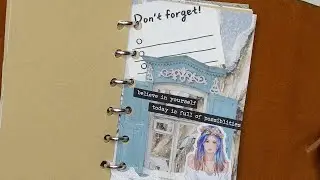Christmas Winter Bullet Journal Page | Satisfying Aesthetic Stickers Collage