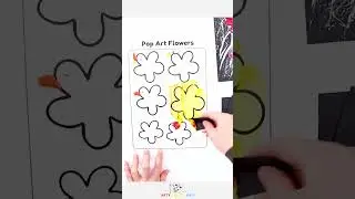 Andy Warhol Inspired Flower Pop Art