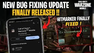 WARZONE MOBILE NEW BUG FIXING MINI UPDATE RELEASED | MANY BUGS FIXED AND OPTIMIZATION UPDATE
