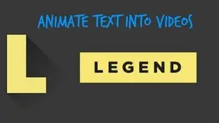 Приложение Legend | Анимация текста в видео | Создание заставки для YouTube