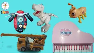 Repair toys: Piano, motorcycle simulator, naughty dinosaur, crane, worm