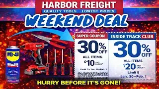 Harbor Freight 30% OFF $20 and Under Weekend Deal You Can't Miss!