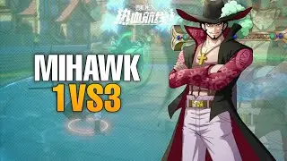 DRACULE MIHAWK 1VS3 PVP GAMEPLAY - One Piece Fighting Path