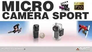Micro cam&eacute;ra sport embarqu&eacute;e HD720P avec caisson waterproof [secutec.fr]