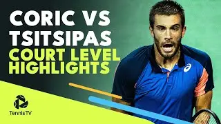 Stefanos Tsitsipas vs Borna Coric: Court Level Highlights | Cincinnati 2022 Final