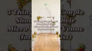 3 Things Every Couple Should Ask Their Micro Wedding Venue #microwedding