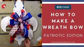 How To Make A 30 MINUTE Wreath Bow! | Patriotic Edition | DecoExchange Live Replay