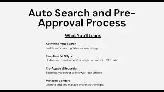 6 Auto Search and Pre Approval Process