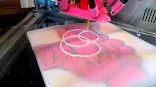 Printing white chocolate doilies