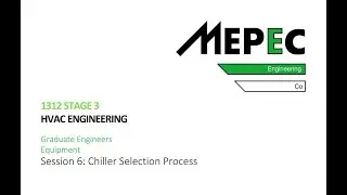 1312 | Equipment | Session 6: Chiller Selection Process