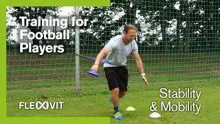 Collecting cones with resistance band | Athletic Training for football players | FLEXVIT