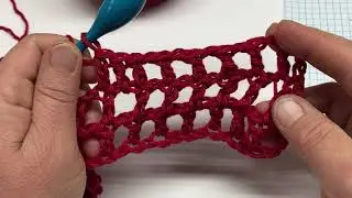 Filet crochet heart tutorial