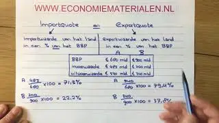 Importquote en exportquote berekenen (economiematerialen)