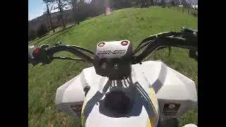 ATV shredding on the farm