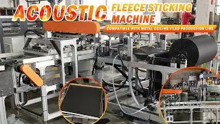 Acoustic Fleece Sticking Machine Compatible with Metal Ceiling Tiles Production Line, metal ceiling