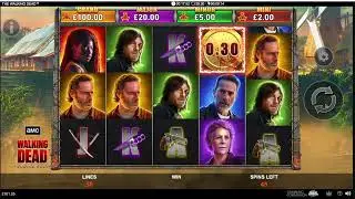 The Walking Dead Slot Game - 102 Free spins! #thewalkingdead #slotgame #casino