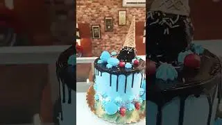 drip cake design #cake #cakedecorating #cakes #cakesandeclairs #anniversary