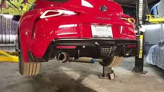 2021 Supra MKV Tomei Single Exit Titanium Exhaust Sound Clip