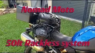Nomad Moto waterproof lightweight 50lt rackless Stockman system
