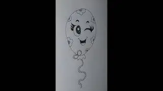 Step By Step Tutorial&nbsp; - How To Draw A Flower Balloon Smiley