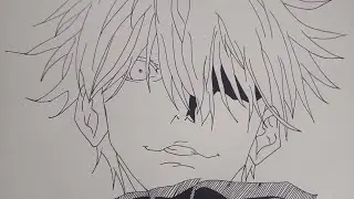 How To Draw Gojo Satoru Step By Step | Easy Anime Drawing | @ArtisticLover**