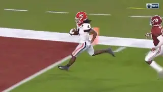 Georgia's James Cook Has 82 Yard Touchdown Vs. Alabama 2020