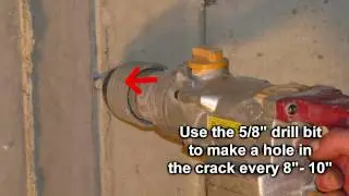 Basement Waterproofing Chicago - Corner Foundation Crack Repair