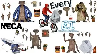 Every NECA Ultimate E.T. Extra-Terrestrial Comparison List 40th Anniversary Action Figures