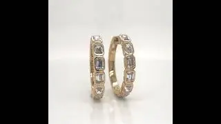 14Kt Yellow Gold Lab Diamond Hoops                                           71673