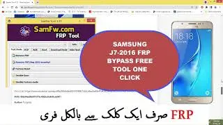 Samsung J7 2016 Frp bypass Free samfw Tool Free