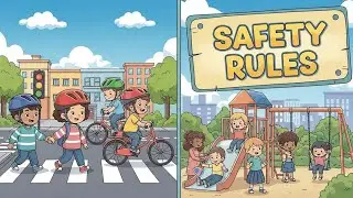 🚦🛑 Safety Rules | Fun Kids Song About Staying Safe | Happy Tale & Tune