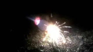 Homemade sparkle rocket (test 1 failure)