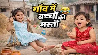 Gaon Mein Bachcho Ki Masti | #GaonKaBachpan #DesiGames #villagelifeindianvlog